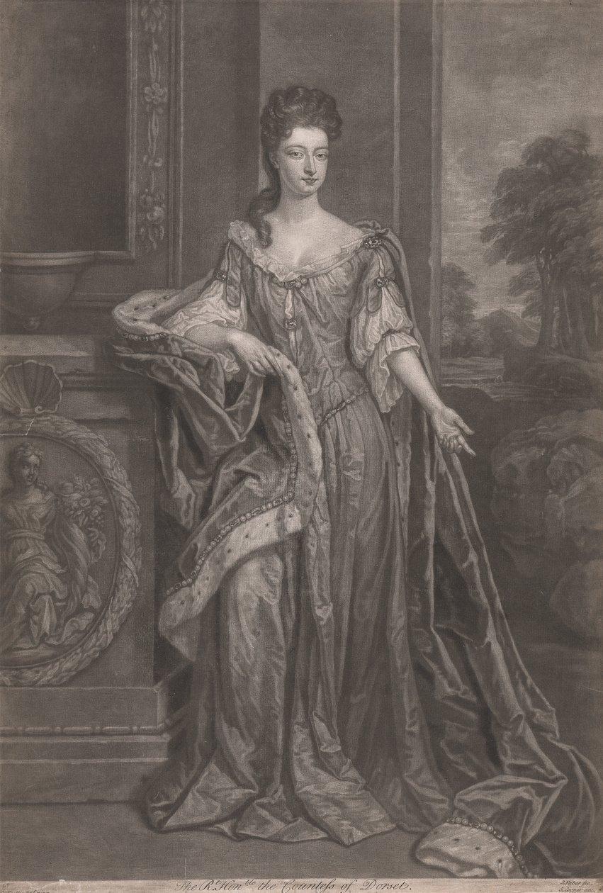 Hampton Court'un Güzelleri: Çok Saygıdeğer Mary, Dorset Kontesi by John Faber the younger