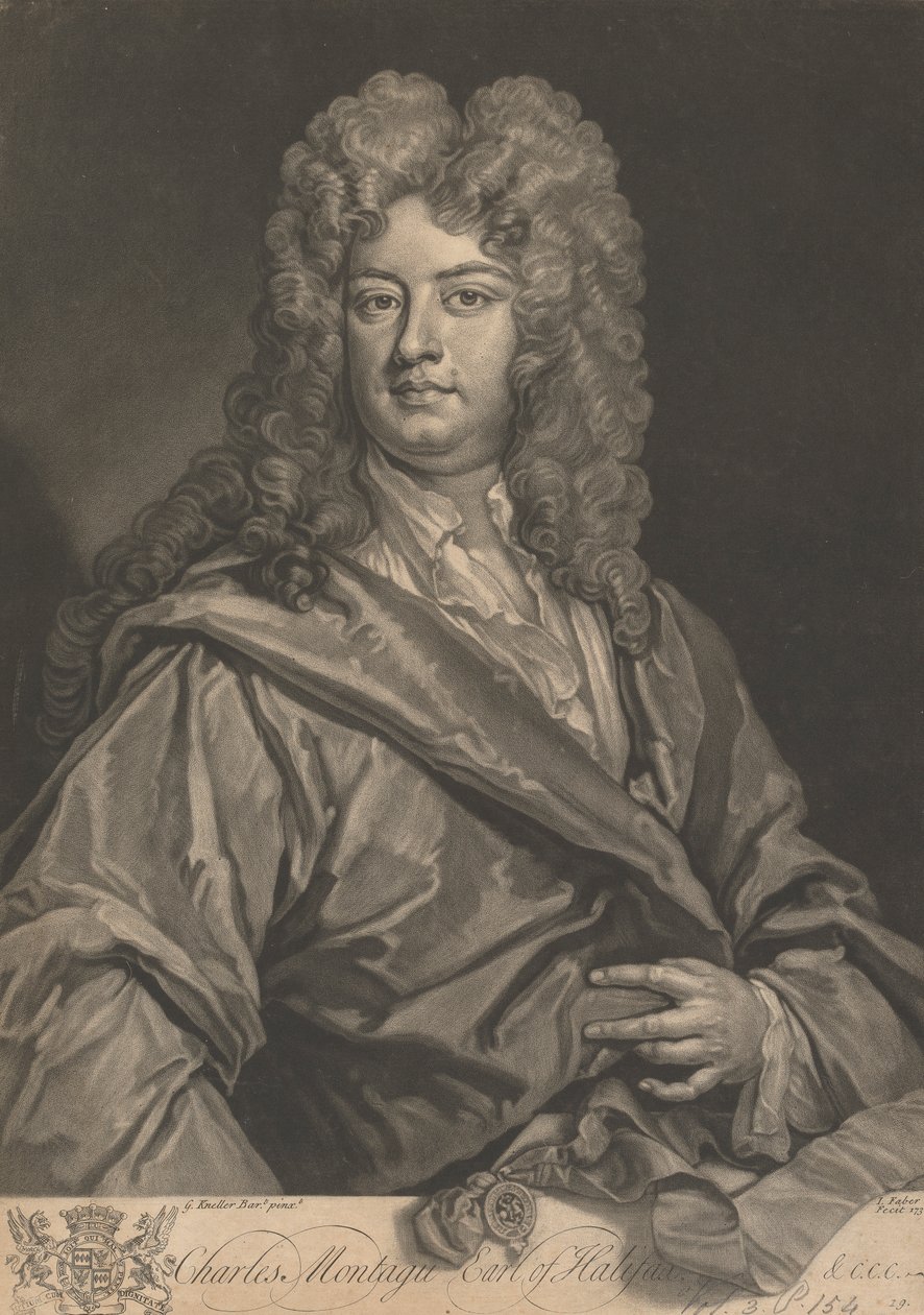 Charles Montagu, Halifax'ın 1. Kontu by John Faber the younger
