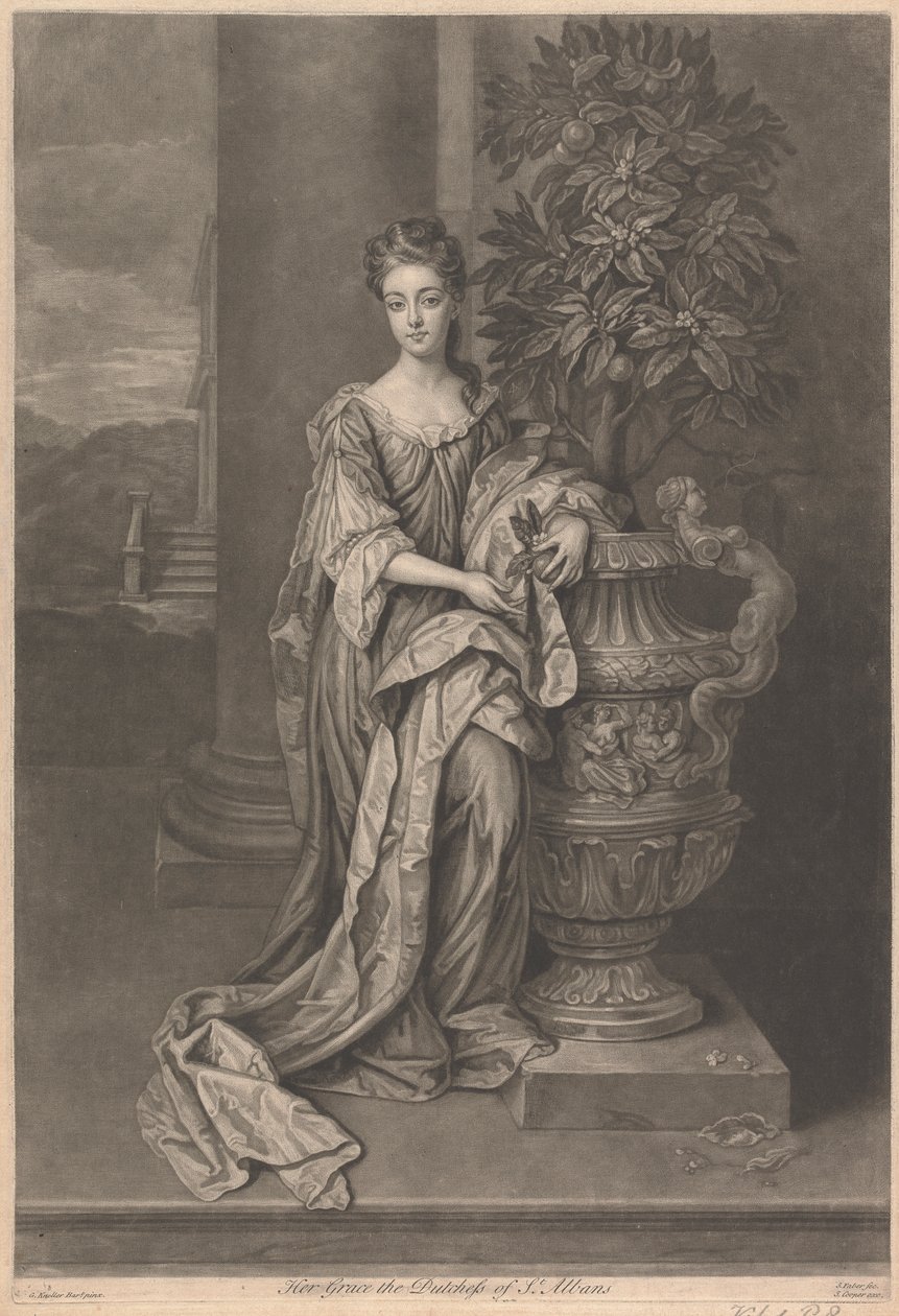 Majesteleri St. Albans Düşesi by John Faber the younger