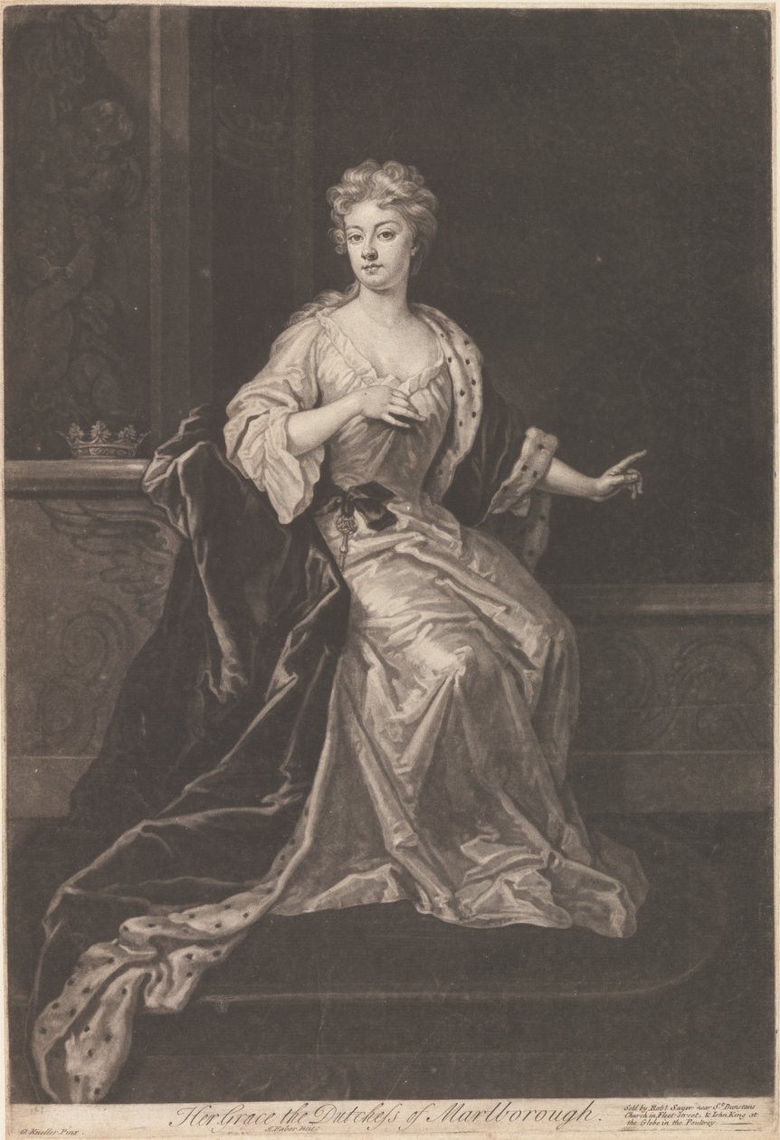 Majesteleri Marlborough Düşesi by John Faber the younger