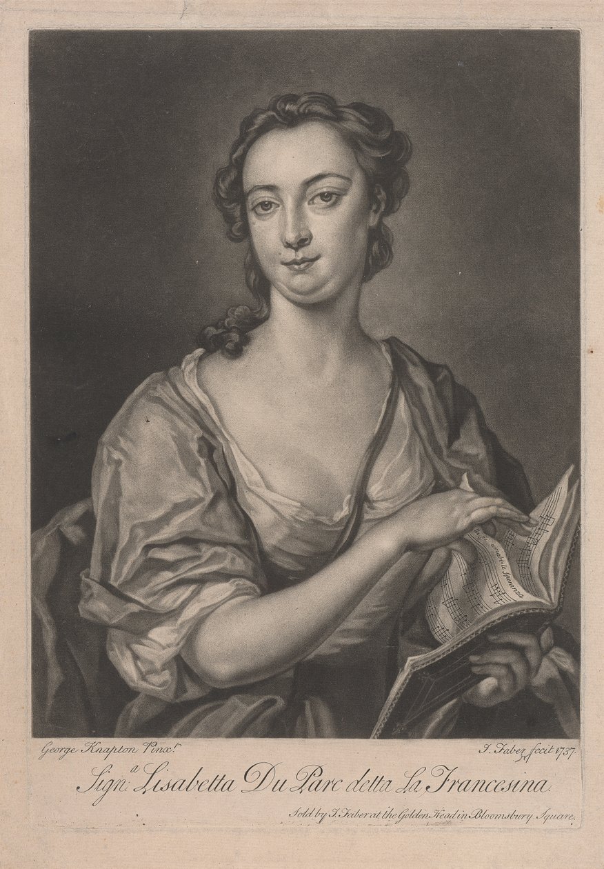 Signa Lisabetta DuParc, La Francesina'yı aradı by John Faber the younger