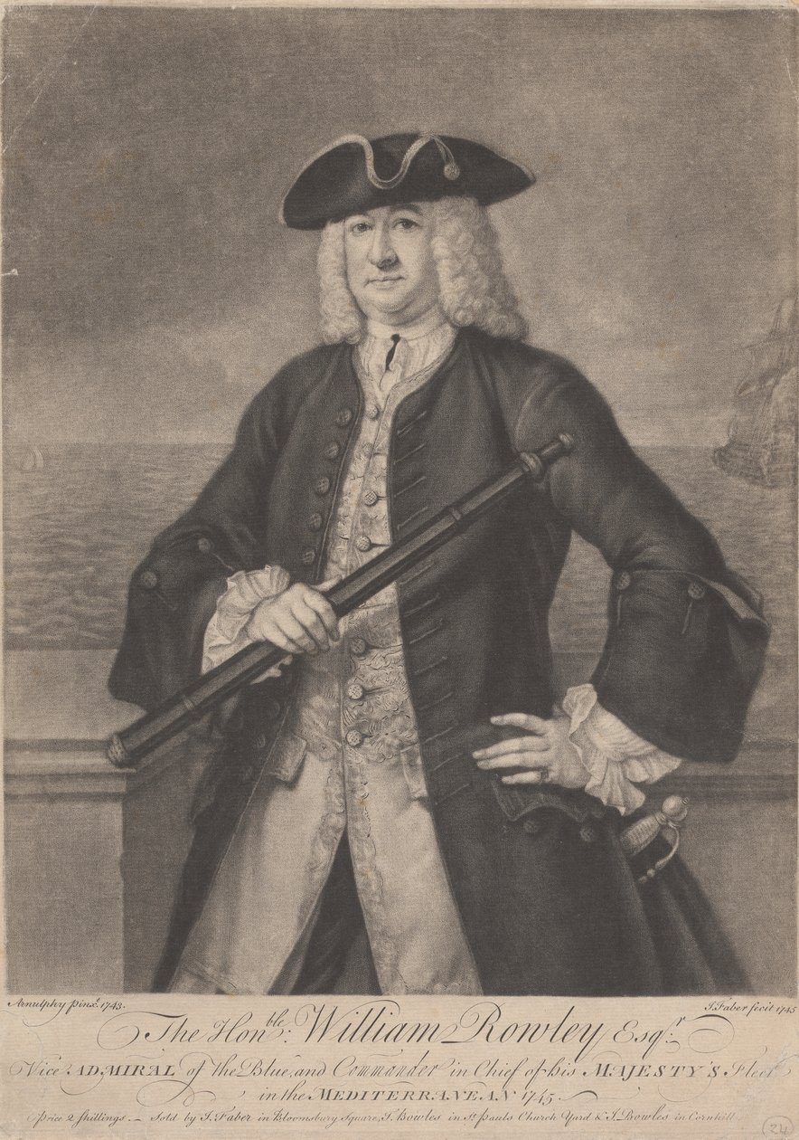 Saygıdeğer William Rowley Esq. by John Faber the younger