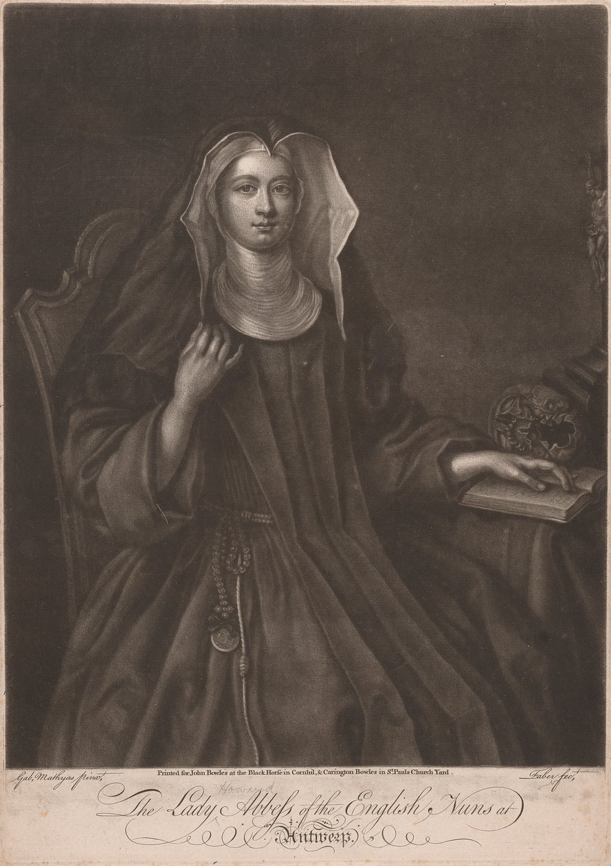Anvers'teki İngiliz Rahibelerin Leydi Howard Başrahibesi by John Faber the younger