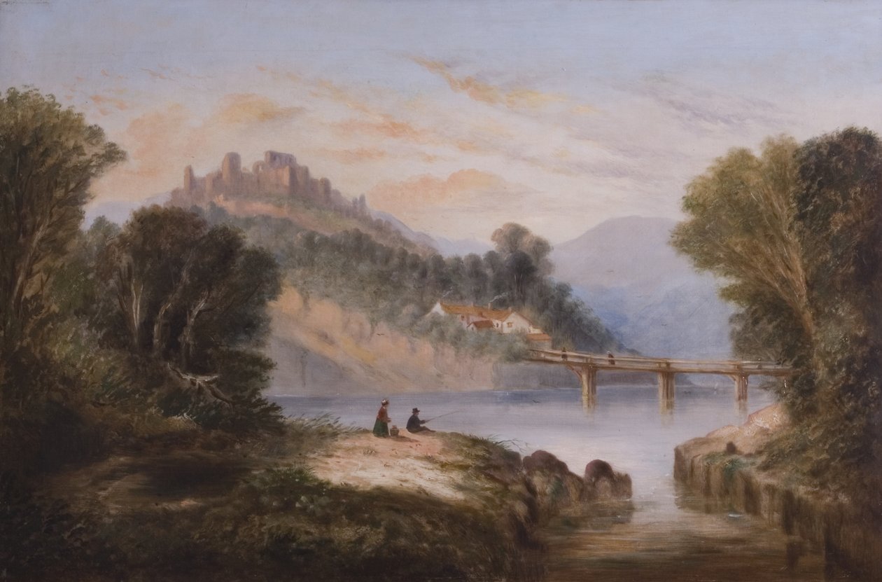 Dunluce Kalesi, Antrim, 1860 dolayları by John Faulkner
