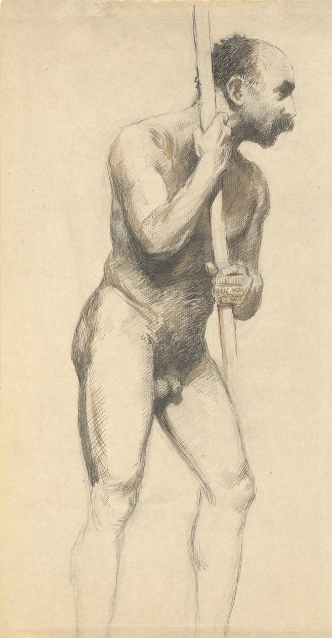 Bir Kutuplu Erkek Çıplak by John Ferguson Weir
