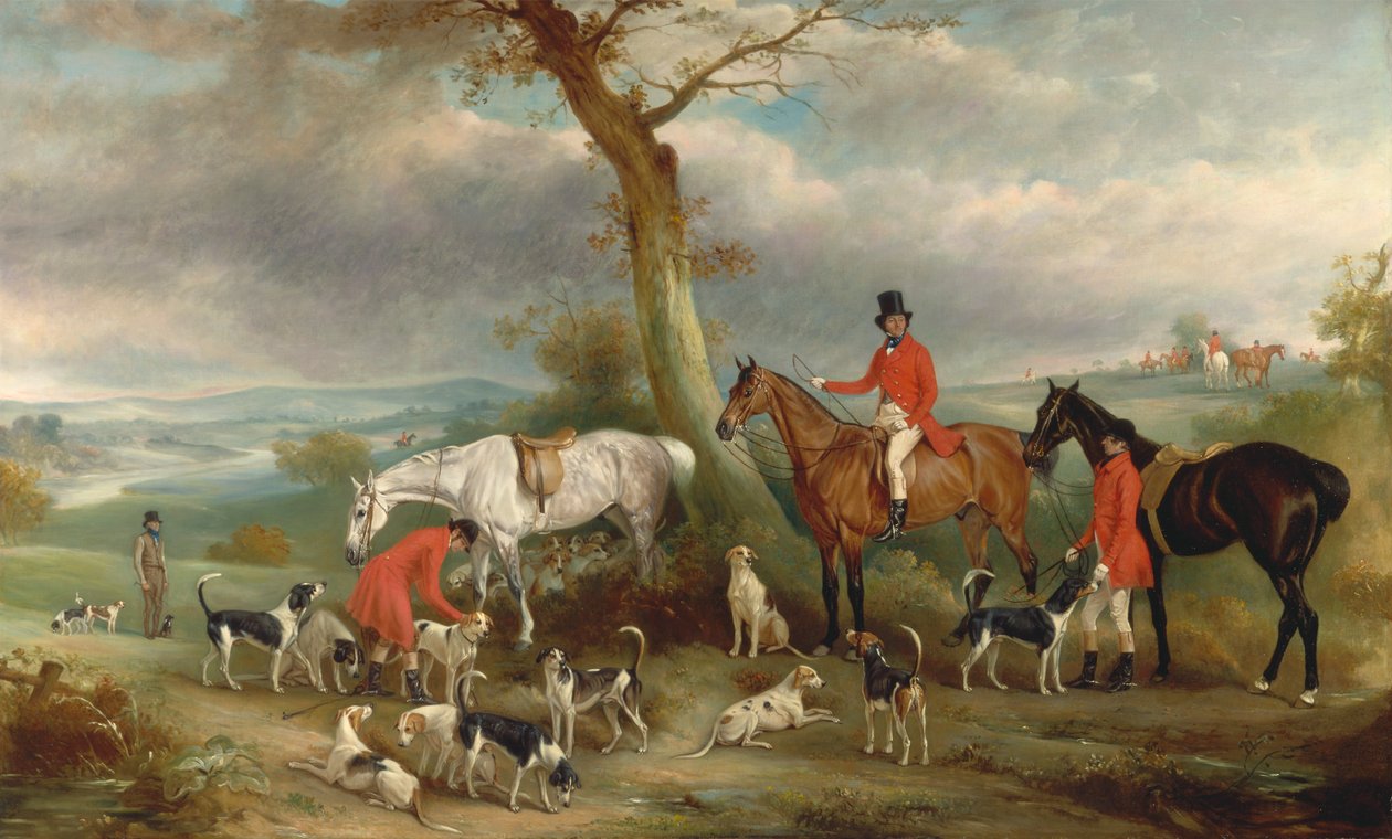 Thomas Wilkinson, MFH, Hurworth Foxhounds ile by John Ferneley