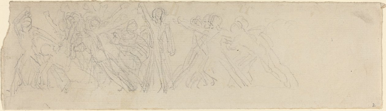 Antik Savaş Sahnesi (?) by John Flaxman