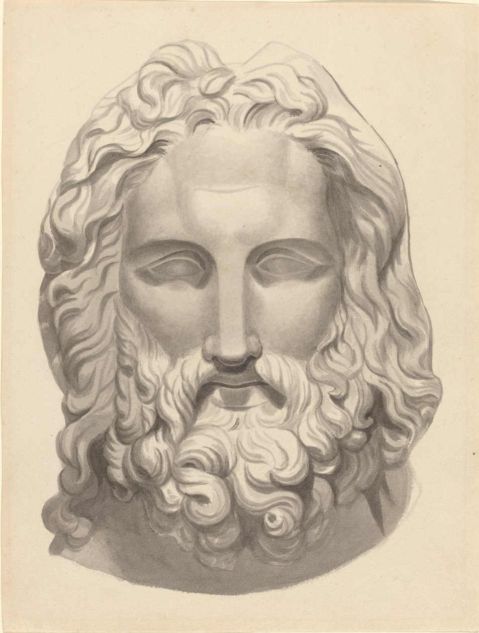 Antik Sakallı Kafa by John Flaxman