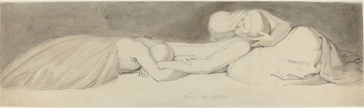Etkilenenleri Rahatlatmak by John Flaxman