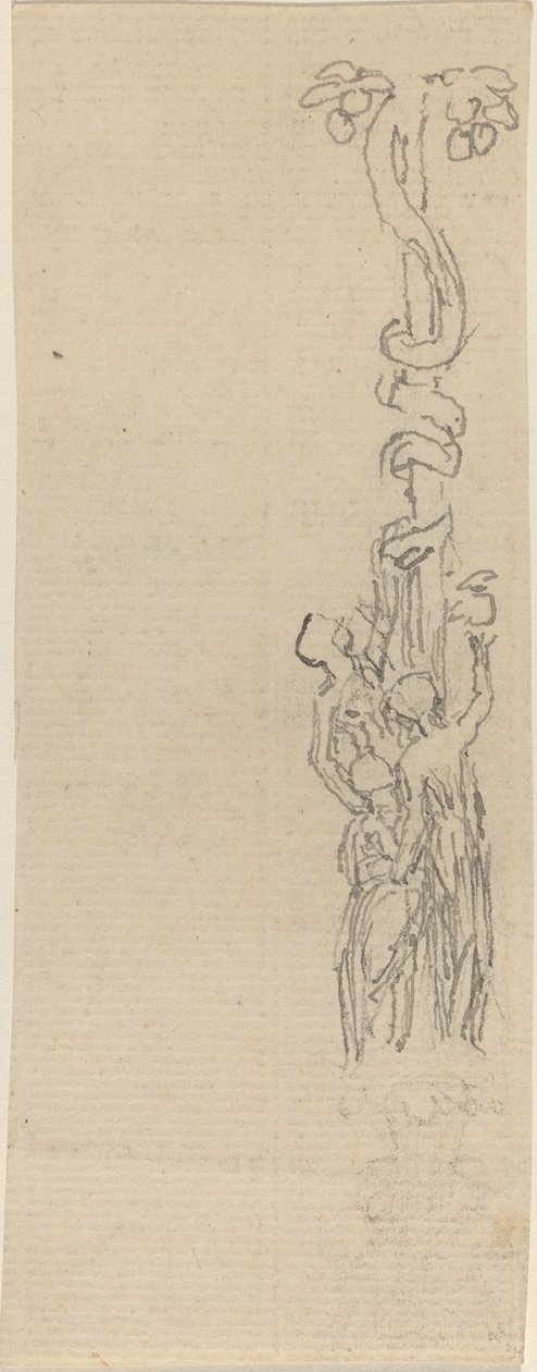 Hesper Elmalarını Toplayan Üç Güzeli Temsil Eden Şamdan Tasarımı by John Flaxman