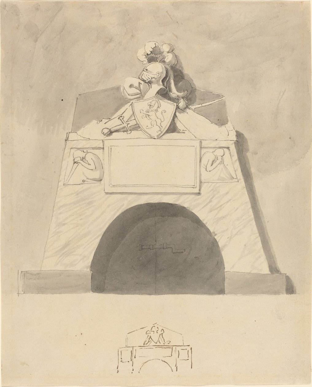 Bir Anıt için Tasarım by John Flaxman