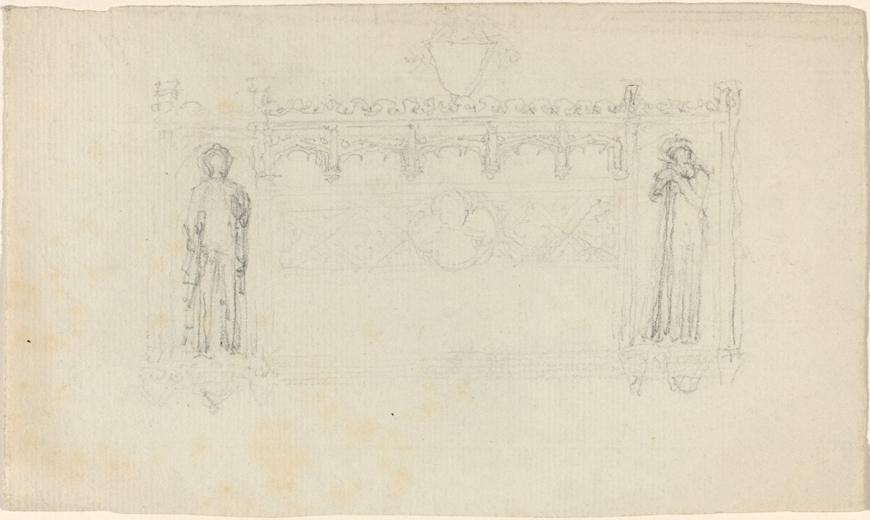 Simcoe Anıtı, Exeter Katedrali için Tasarım by John Flaxman