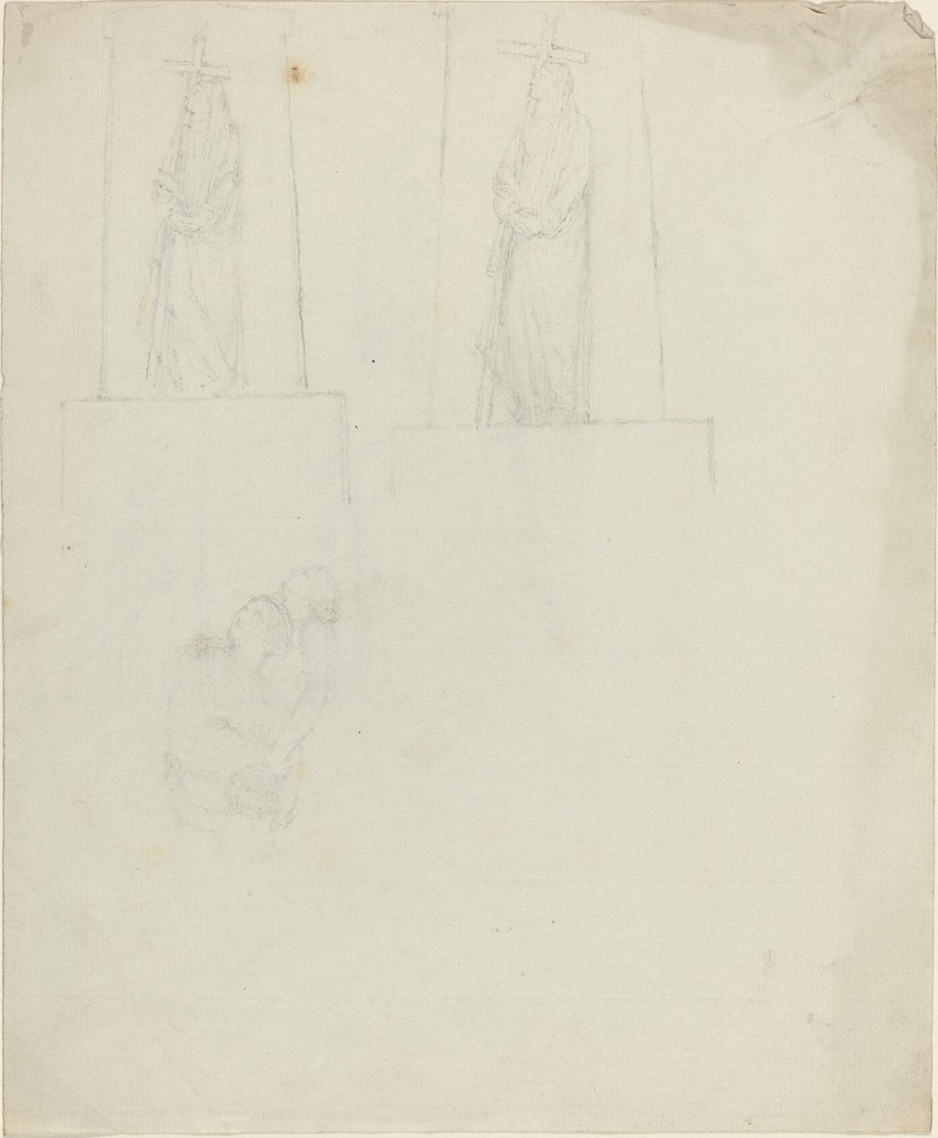 Bir Anıt için Tasarımlar [recto ve verso] by John Flaxman
