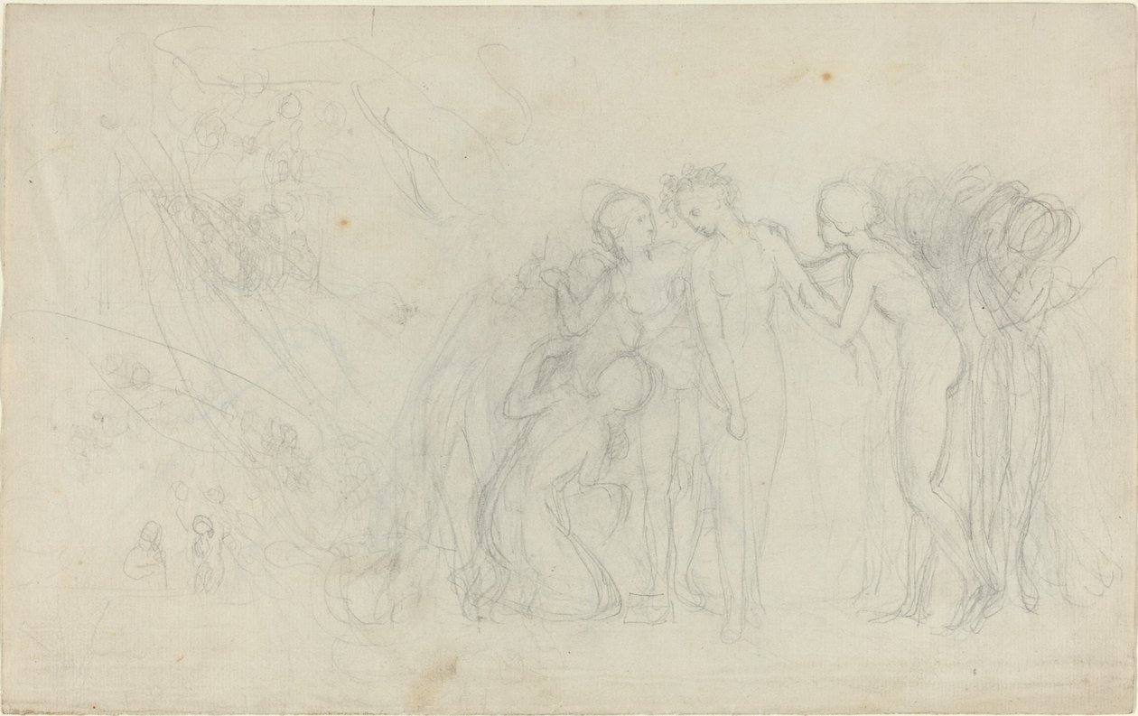 Kadın Figürleri Grubu by John Flaxman