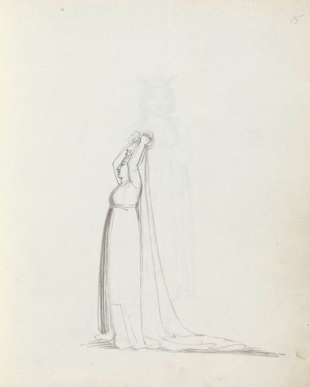 Bayan Siddons Constance, 1783 olarak (kalem, mürekkep ve kağıt üzerinde yıkama) by John Flaxman