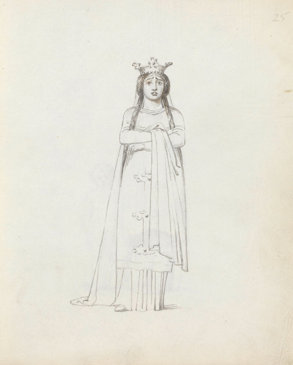 Bayan Siddons Constance, 1783 olarak (kalem, mürekkep ve kağıt üzerinde yıkama) by John Flaxman