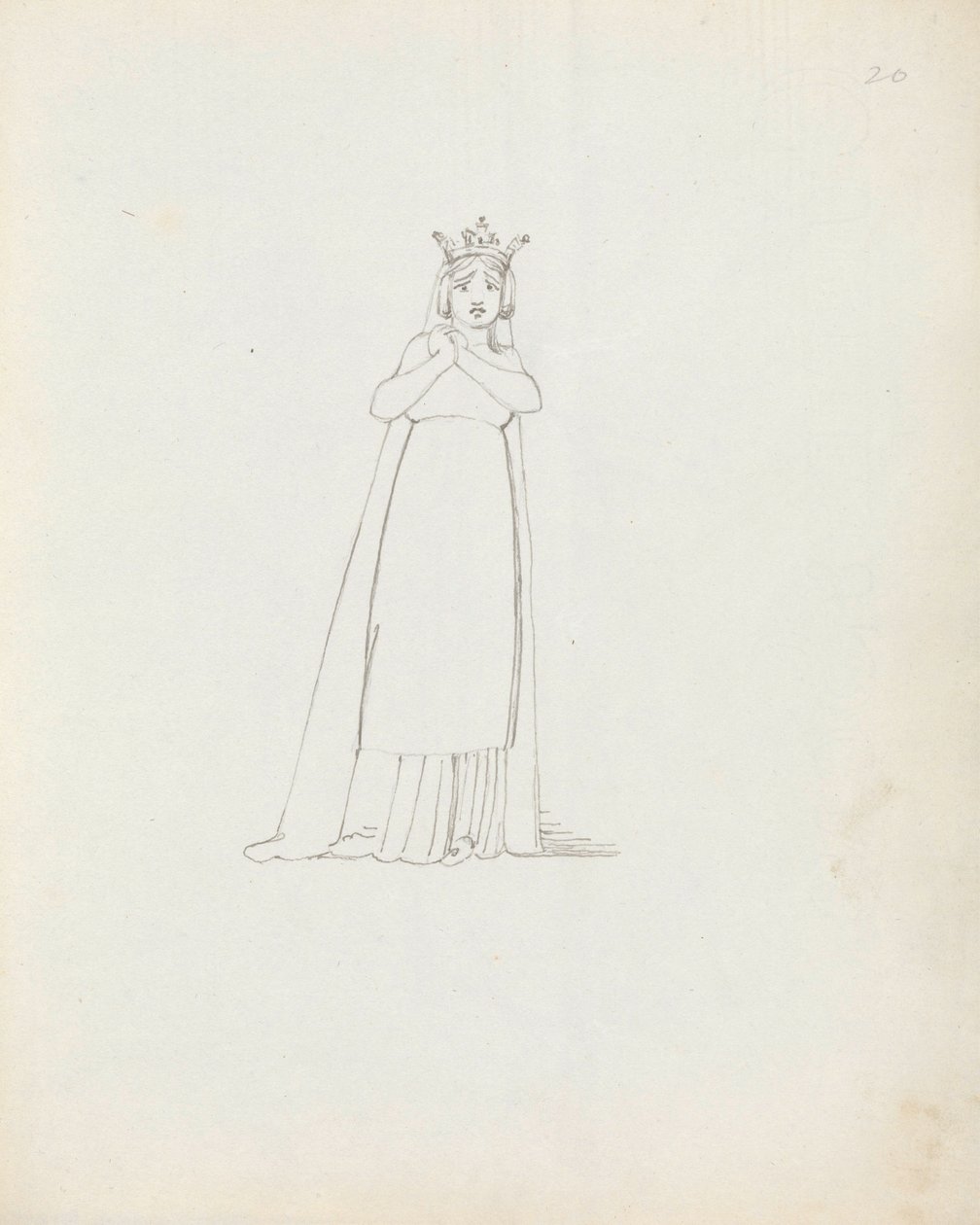 Bayan Siddons Constance, 1783 olarak (kalem, mürekkep ve kağıt üzerinde yıkama) by John Flaxman