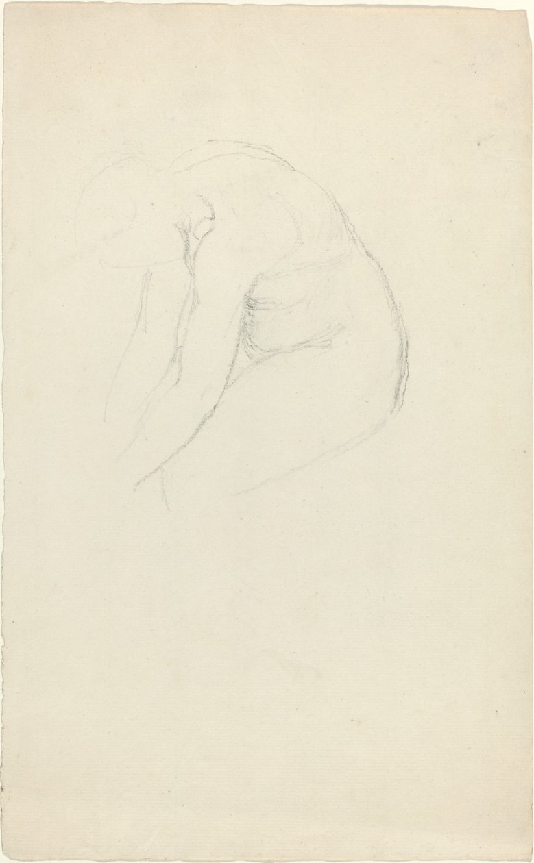 Oturan Şekil Öne Eğilmiş by John Flaxman