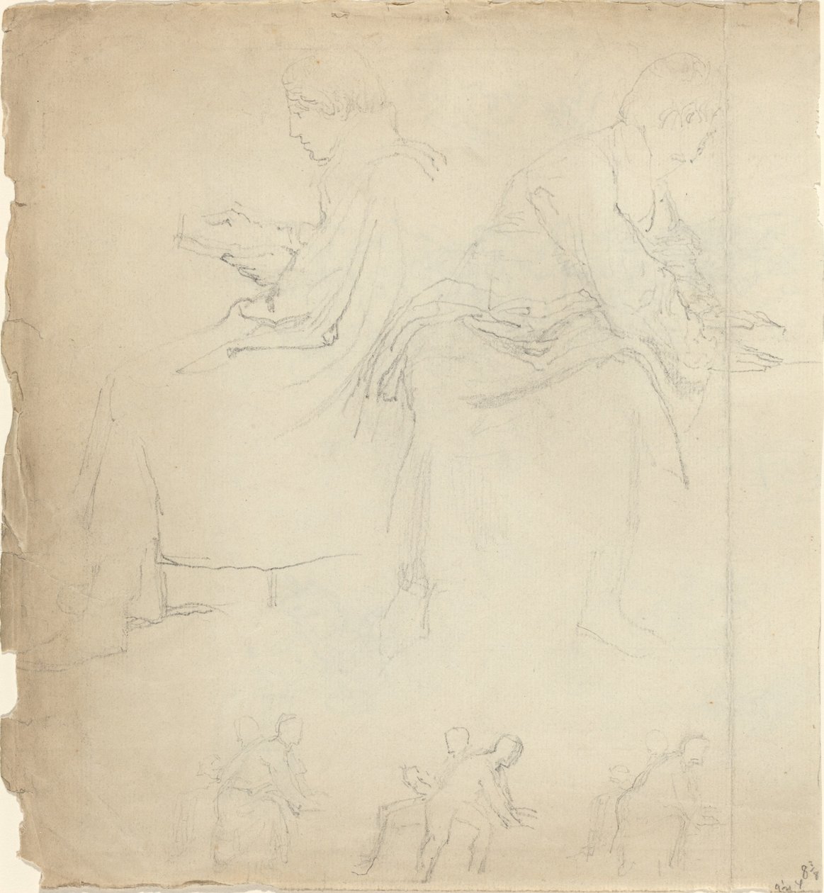 Çalışma Sayfası [recto ve verso] by John Flaxman