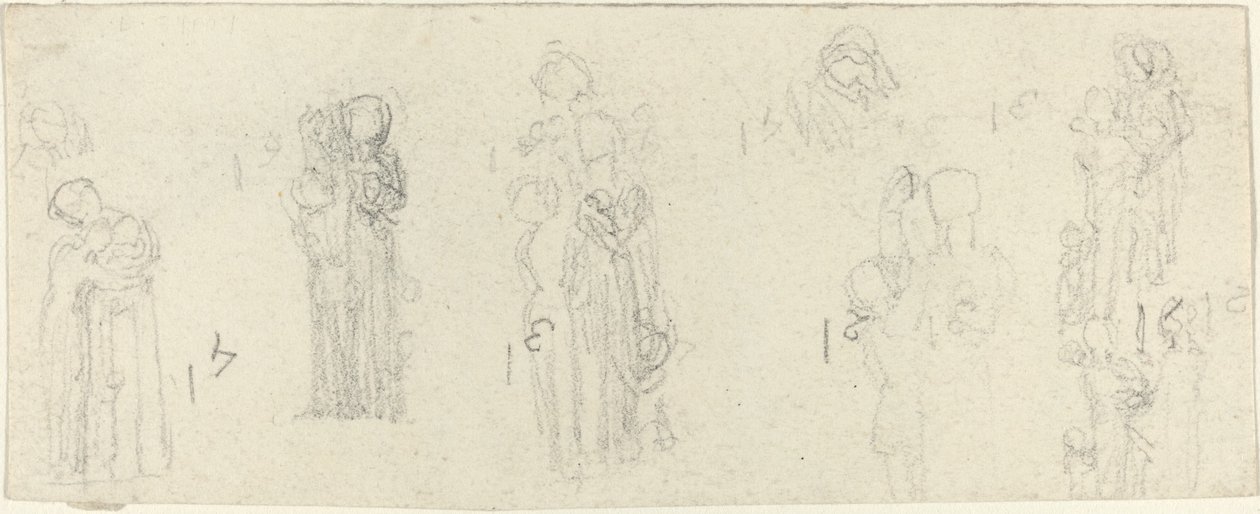 Çalışma Sayfası [recto ve verso] by John Flaxman