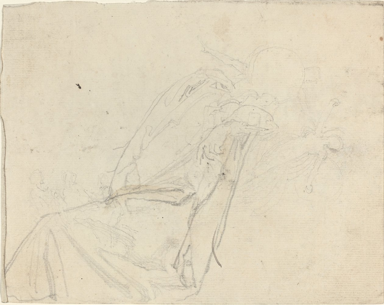 Çalışma Sayfası [recto ve verso] by John Flaxman