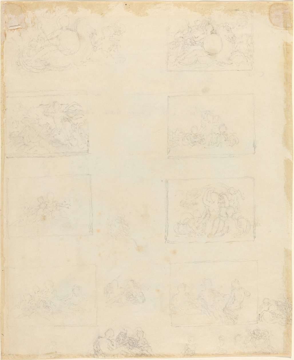 Çalışma Sayfası [recto ve verso] by John Flaxman