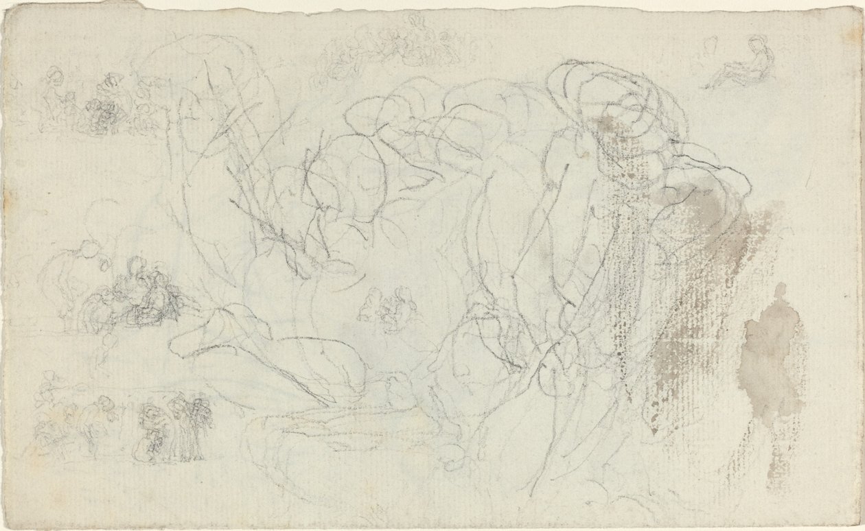 Çalışma Sayfası [recto ve verso] by John Flaxman