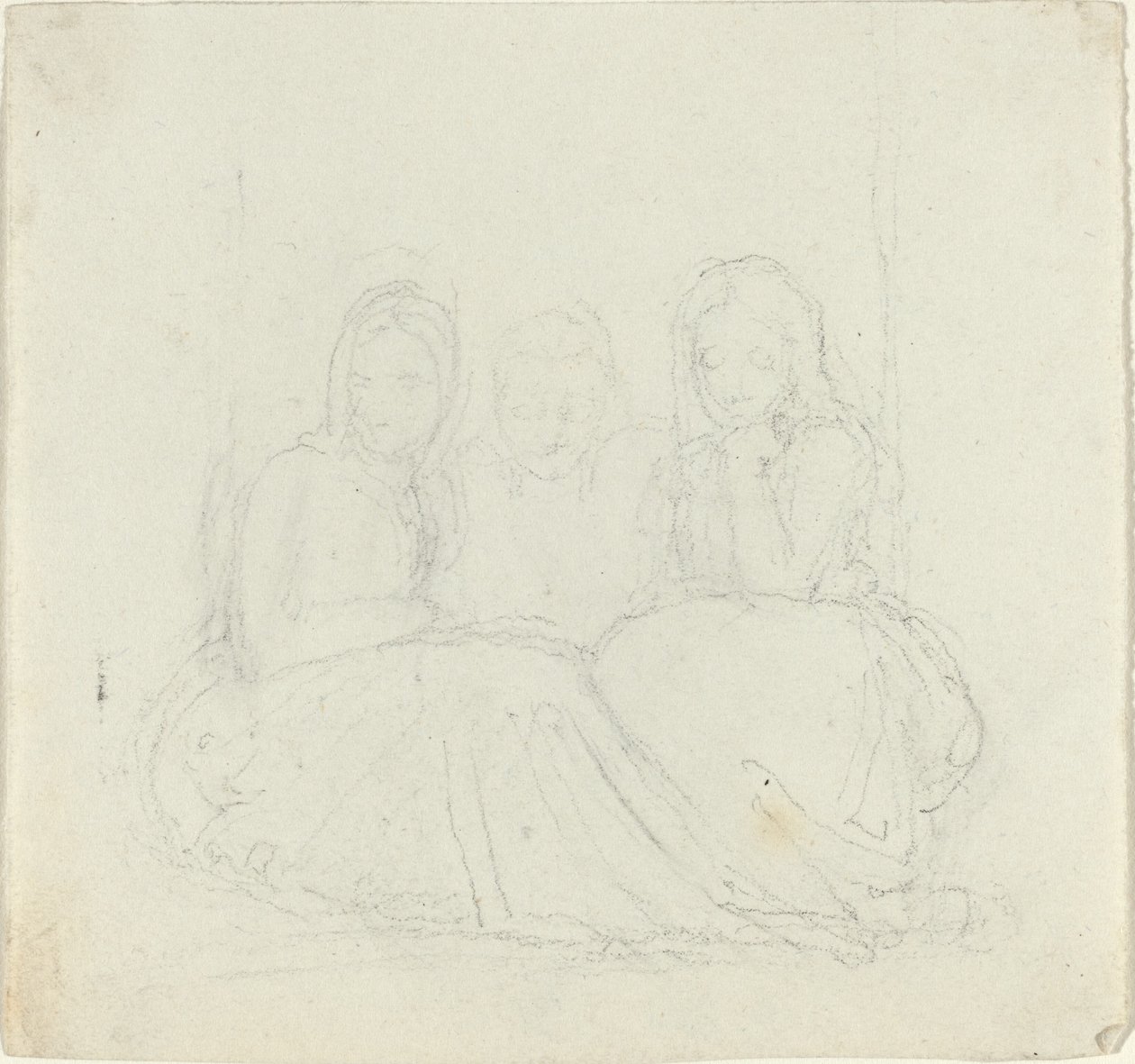 Üç Oturan Kadın Figürü by John Flaxman