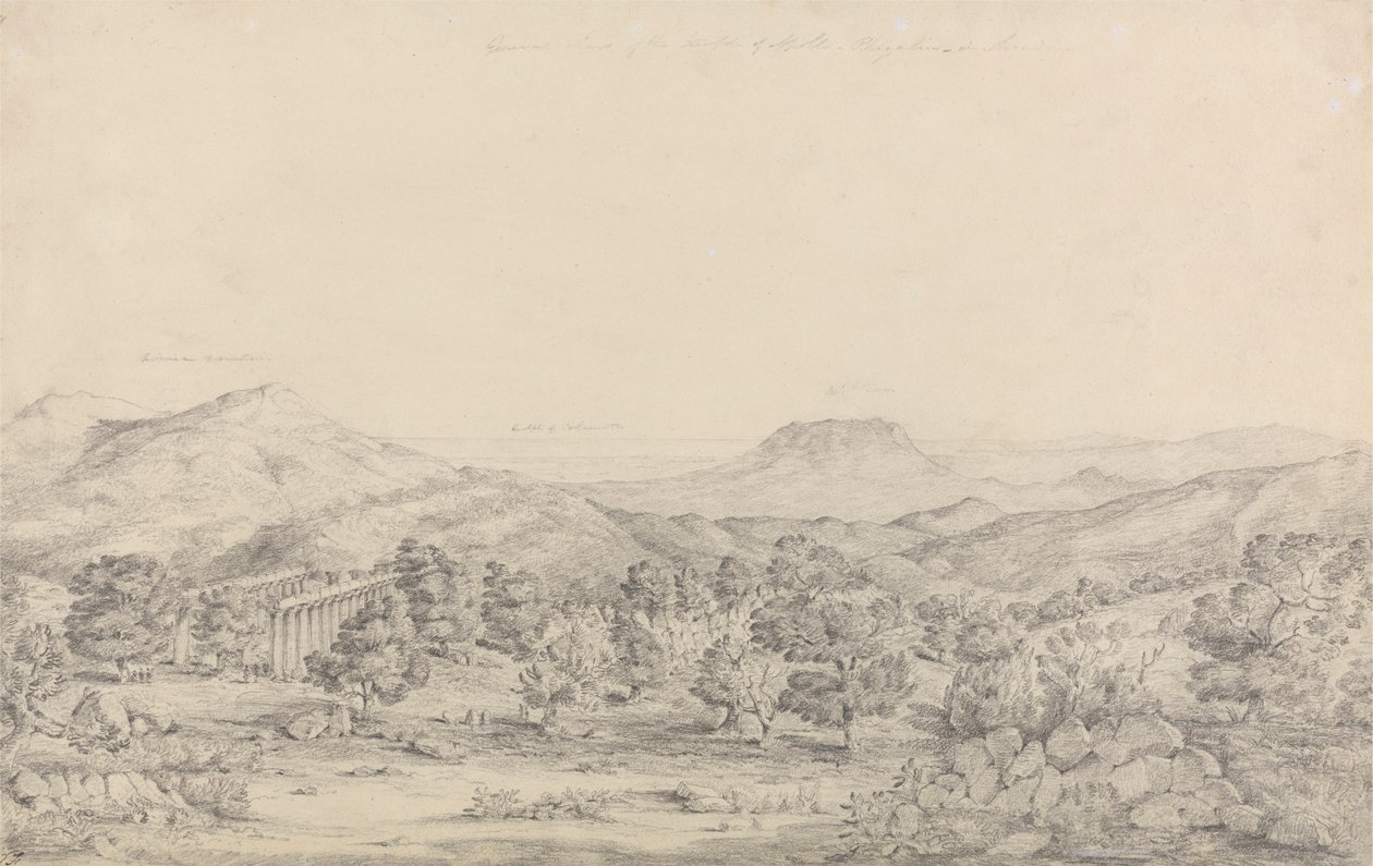Bassai, Phigalea'daki Apollo Epicurius Tapınağı'nın Genel Görünümü by John Foster