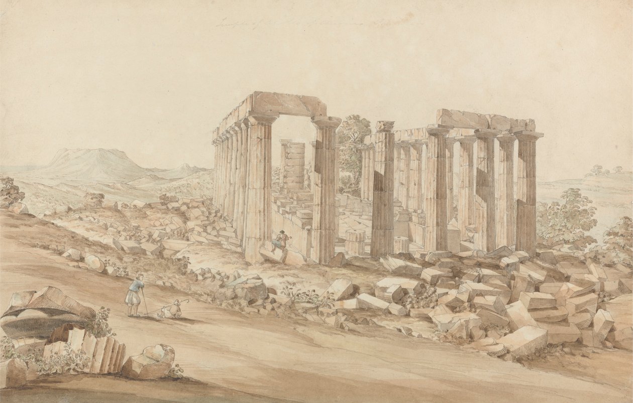 Bassai, Phigalea'daki Apollo Epicurius Tapınağı by John Foster