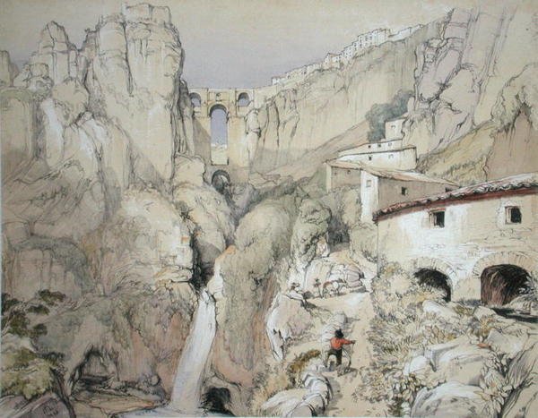 Çingeneler, Ronda, Charles Joseph Hullmandel (1789-1850) tarafından oyulmuş 