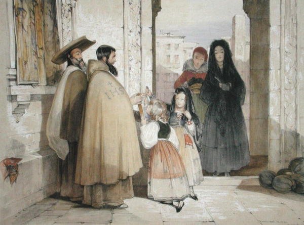 Charles Joseph Hullmandel (1789-1850) tarafından oyulmuş, 