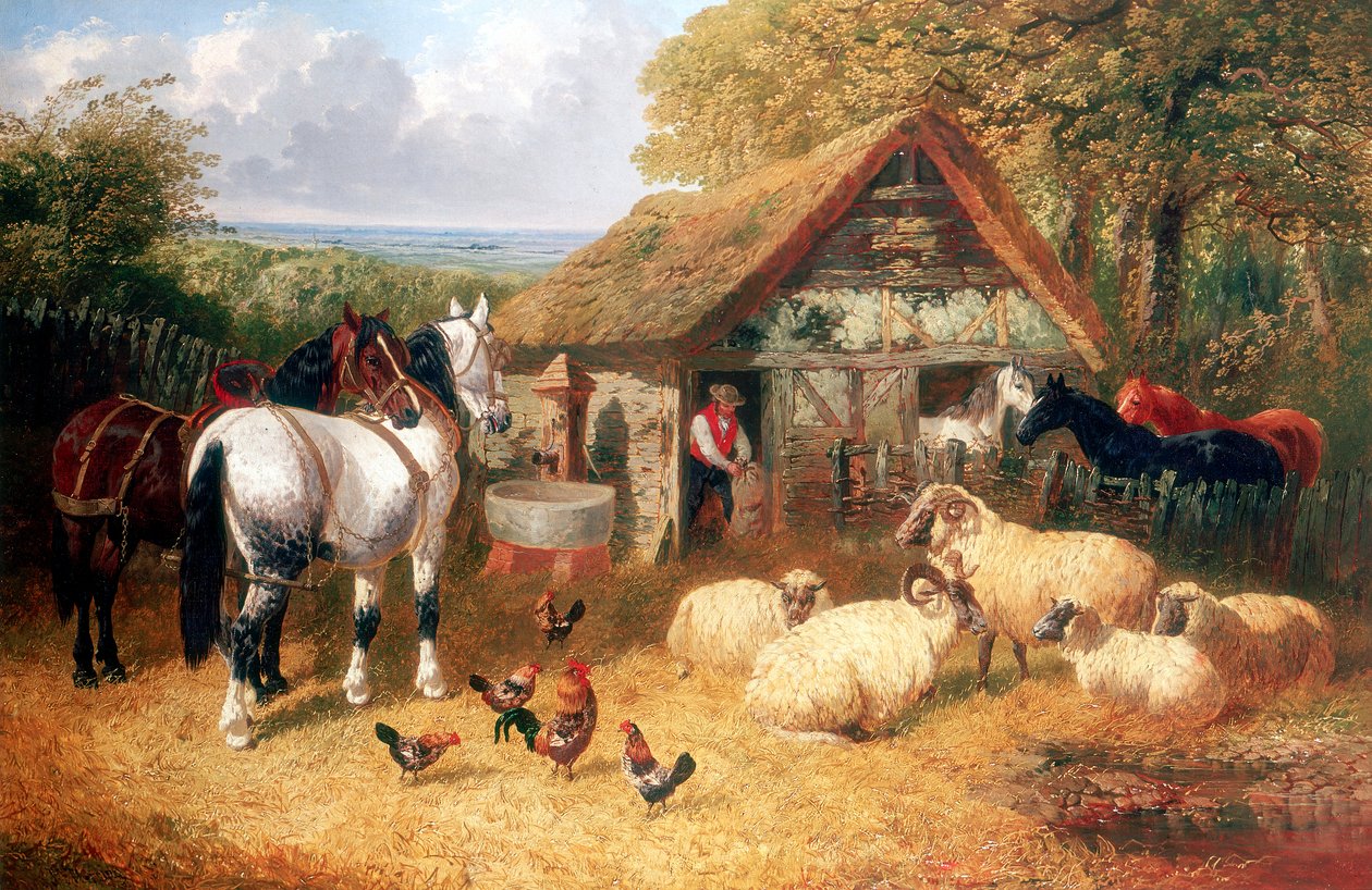 Çiftlik sahnesi, c1840-c1900 by John Frederick Herring II