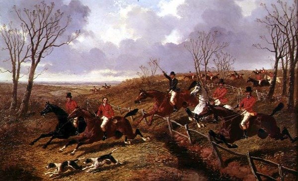 Full Cry (tuval üzerine yağlı boya) by John Frederick Herring Jnr