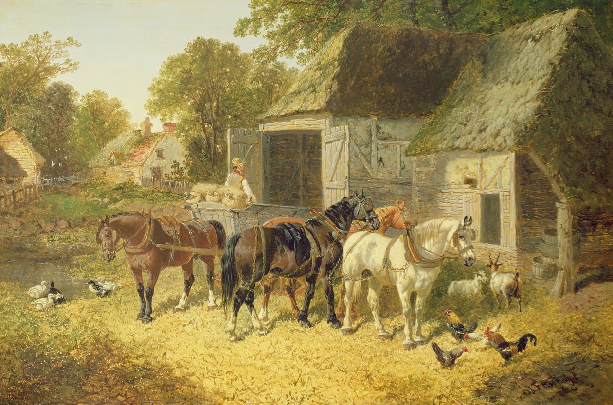 Koşumdaki Atlar by John Frederick Herring Junior