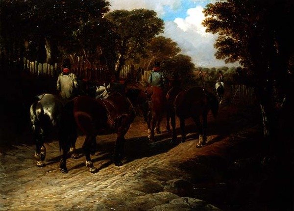 Eve dönüş by John Frederick Herring Jnr