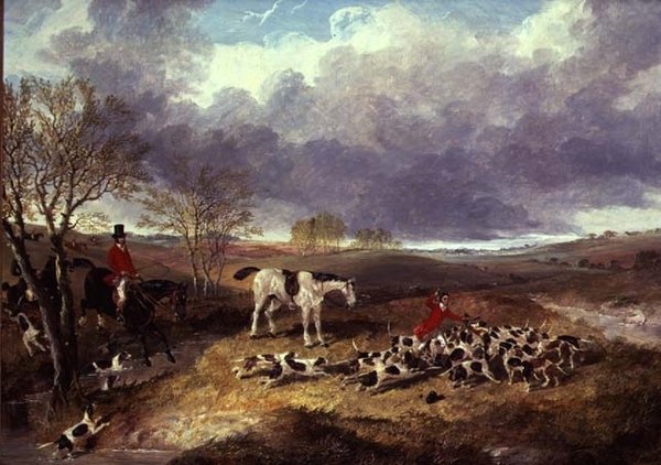Cambridgeshire Hunt: Ölüm (tuval üzerine yağlı boya) by John Frederick Herring Jnr