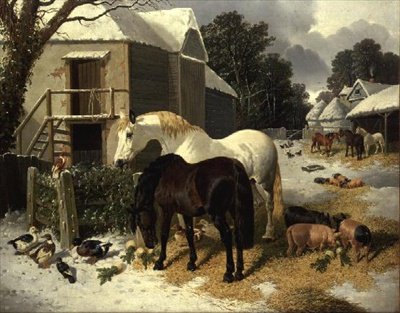 Kışın Çiftlik Bahçesi by John Frederick Herring Jnr