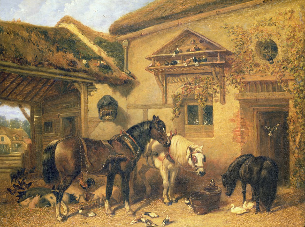 Kulübe Kapısı ve Çiftlik, 1843 by John Frederick Herring Senior