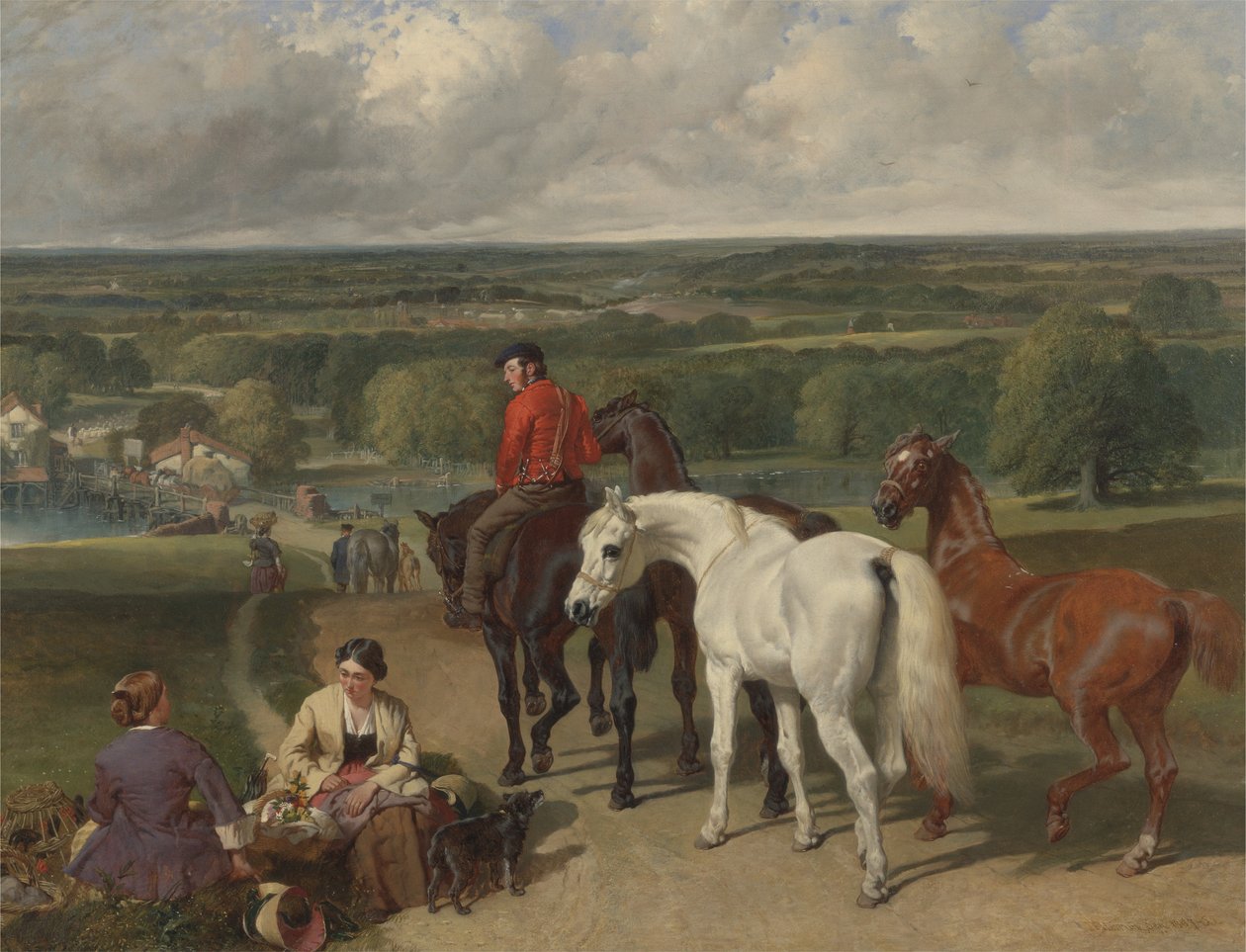Kraliyet atlarını çalıştırmak, 1847-55 by John Frederick Herring Senior