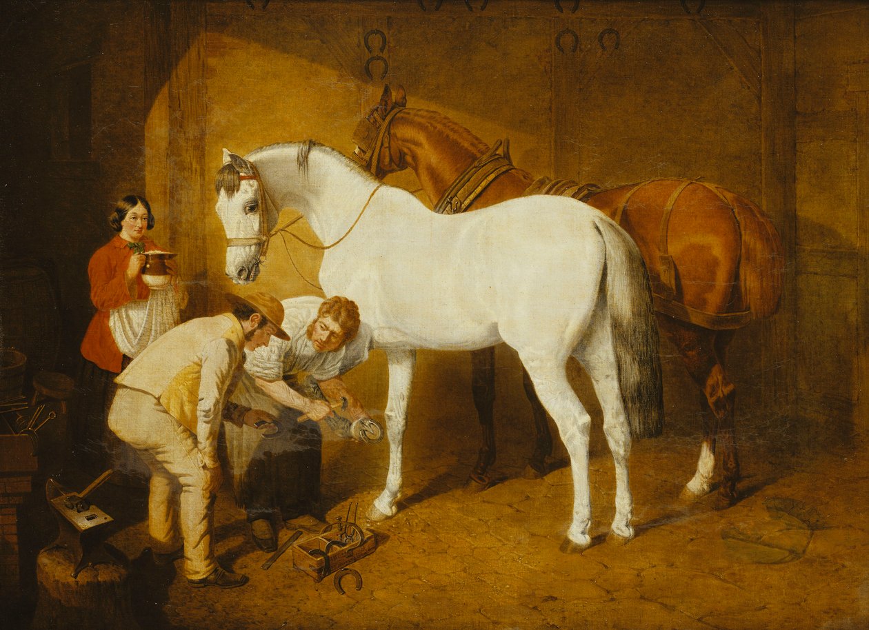 Favoriyi Ayakkabılamak, 1865 by John Frederick Herring Senior