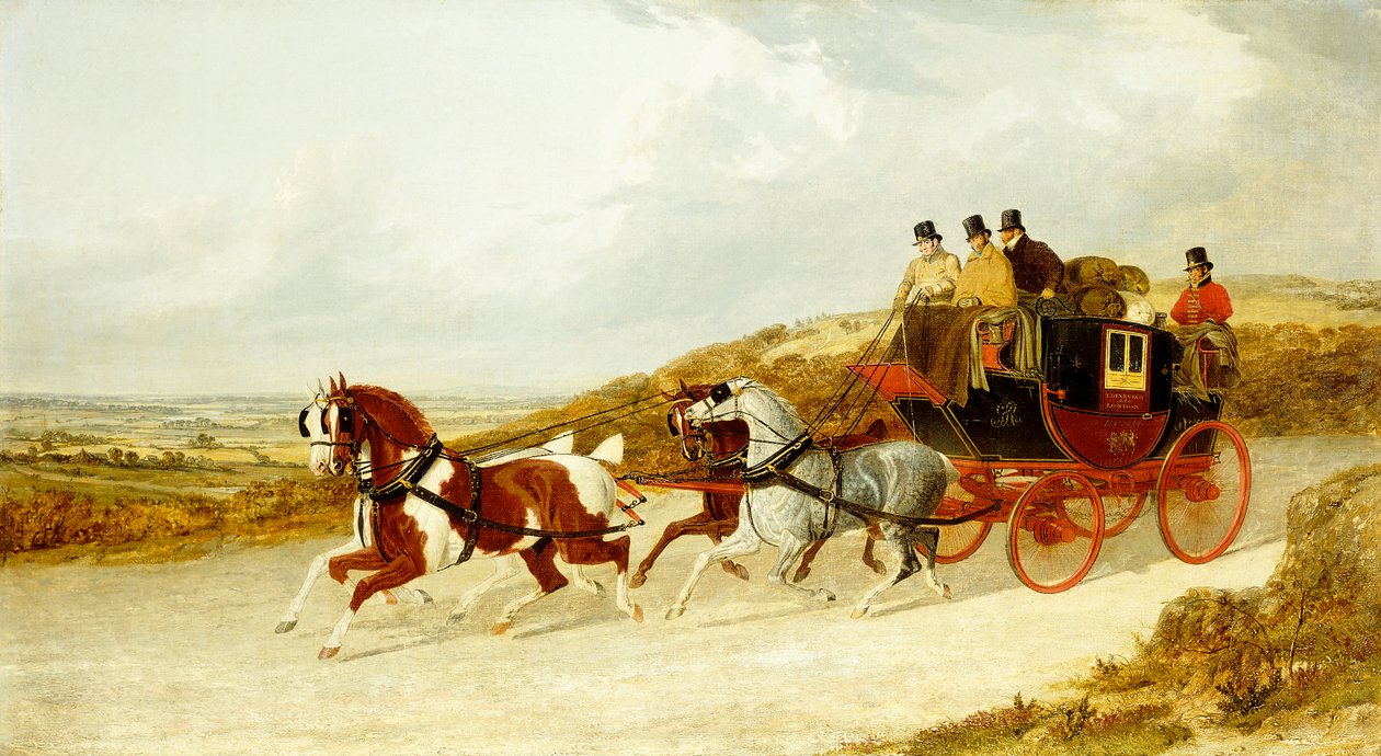 Edinburgh ve Londra Kraliyet Postası, 1838 by John Frederick Herring Senior