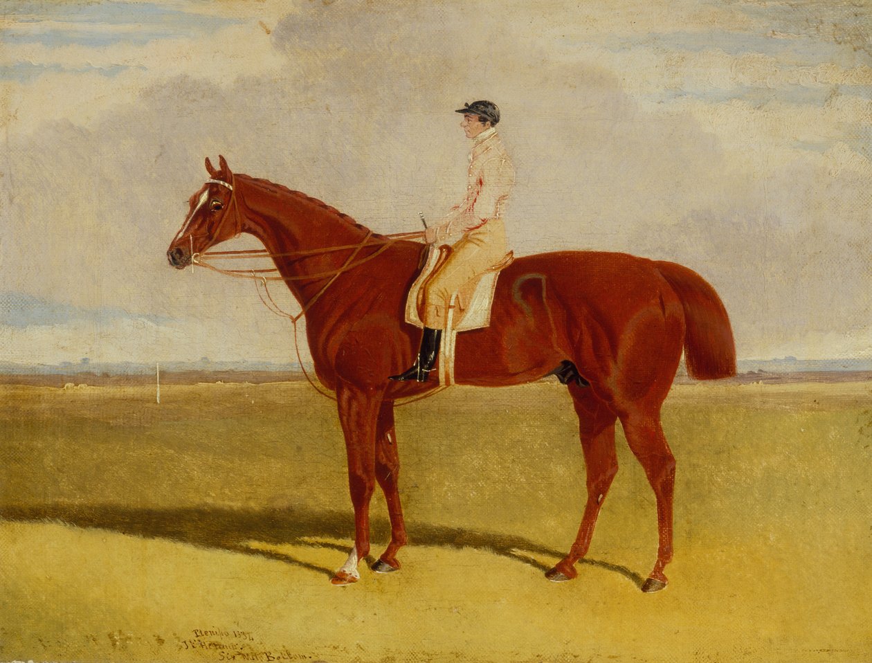 P. Conolly ile tam yetkili, altı mil aşağıda, Newmarket (tuval üzerine yağlı boya) by John Frederick Jr. Herring