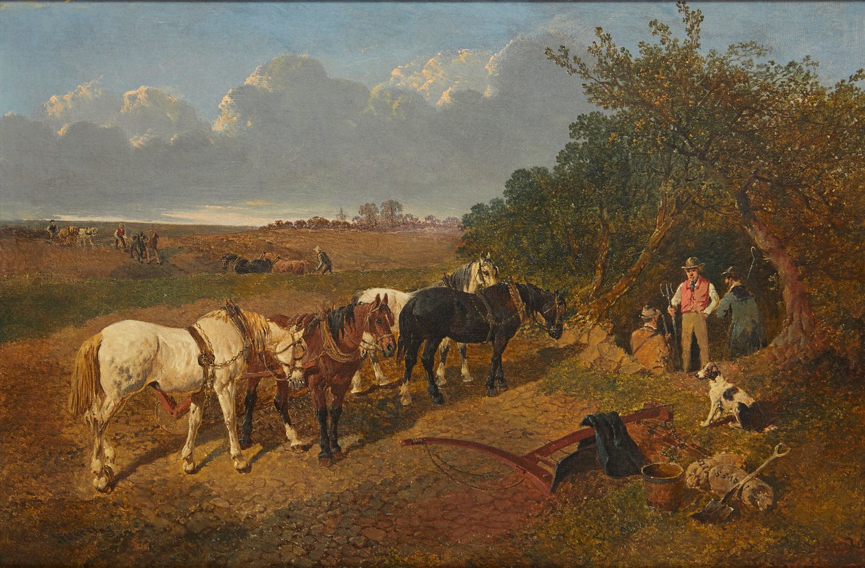 Takımı Dinlendirmek (tuval üzerine yağlı boya) by John Frederick Jr. Herring