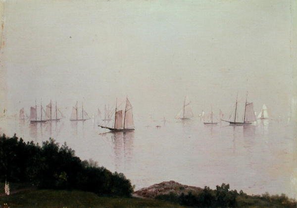 Bir Newport Öğleden Sonrası (gemide petrol) by John Frederick Kensett