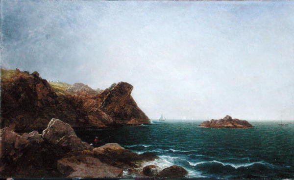 Nahant Kayası ve Deniz Kıyısı by John Frederick Kensett