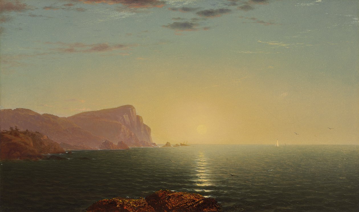 New England Gündoğumu, c.1863 by John Frederick Kensett