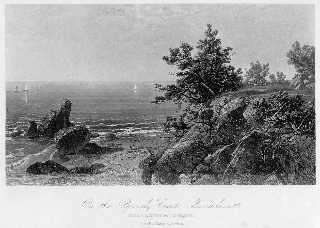 Beverly Sahili, Massachusetts, 19. yüzyıl. by John Frederick Kensett