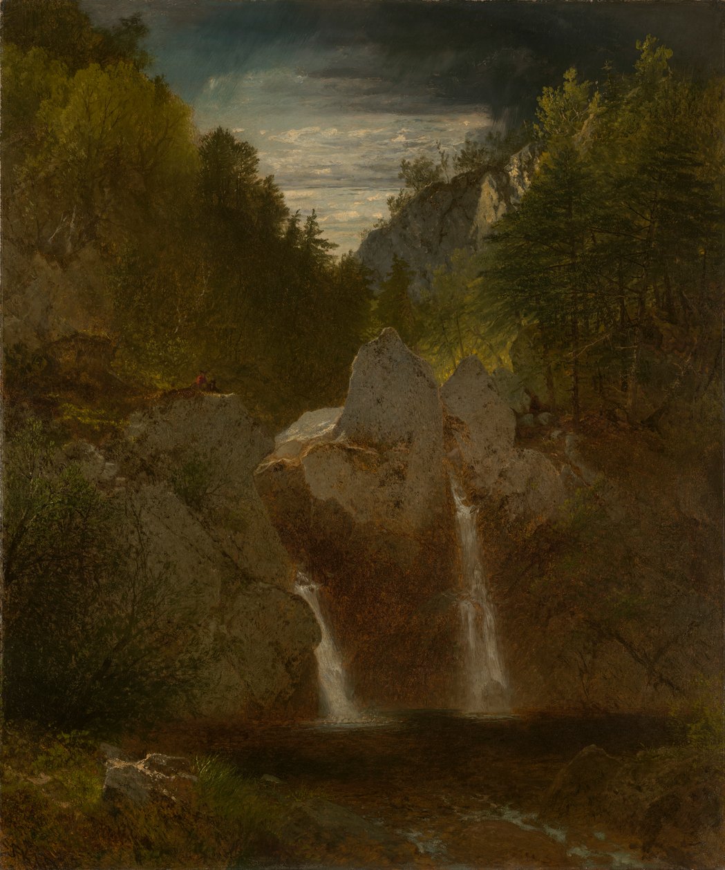 Rocky Pool, Bash-Bish Şelalesi by John Frederick Kensett