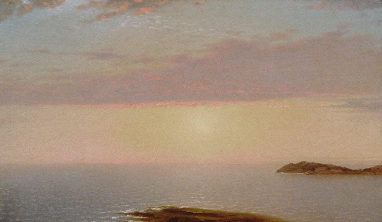 Gün batımı, 1872. by John Frederick Kensett